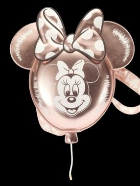Loungefly Disney Parks Rose Gold Minnie Balloon Crossbody Bag